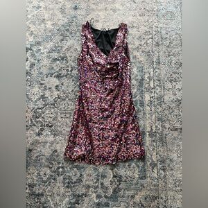 Zara Multicolor Sequin Mini Dress